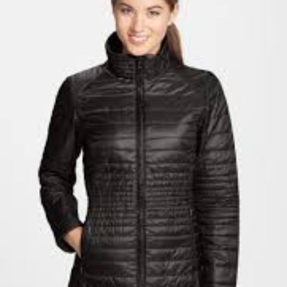 Patagonia Kai Lee Women's Black Quilted Puffer Parka Size XS